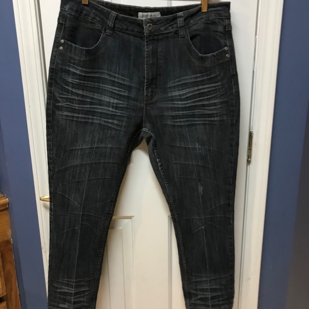 Lolo premium jeans plus size 18 women dark wash high waist